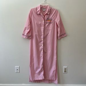Madewell Pink Button-Down Nightgown